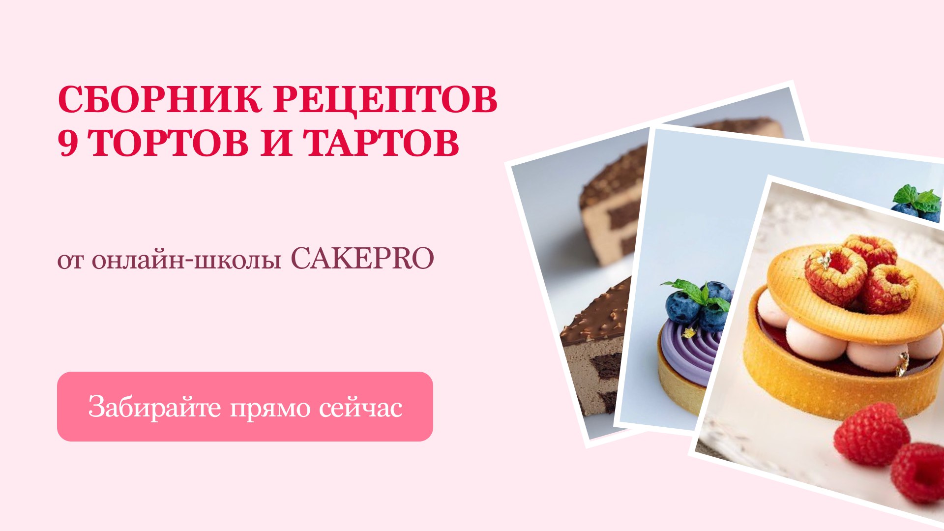 Сборник рецептов 9 тортов и тартов