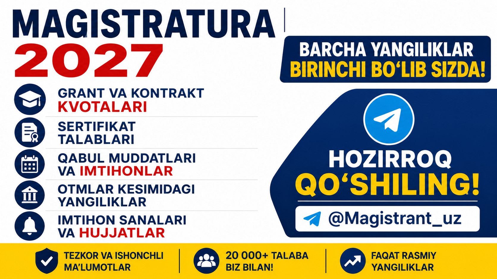 Magistratura | Rasmiy kanal